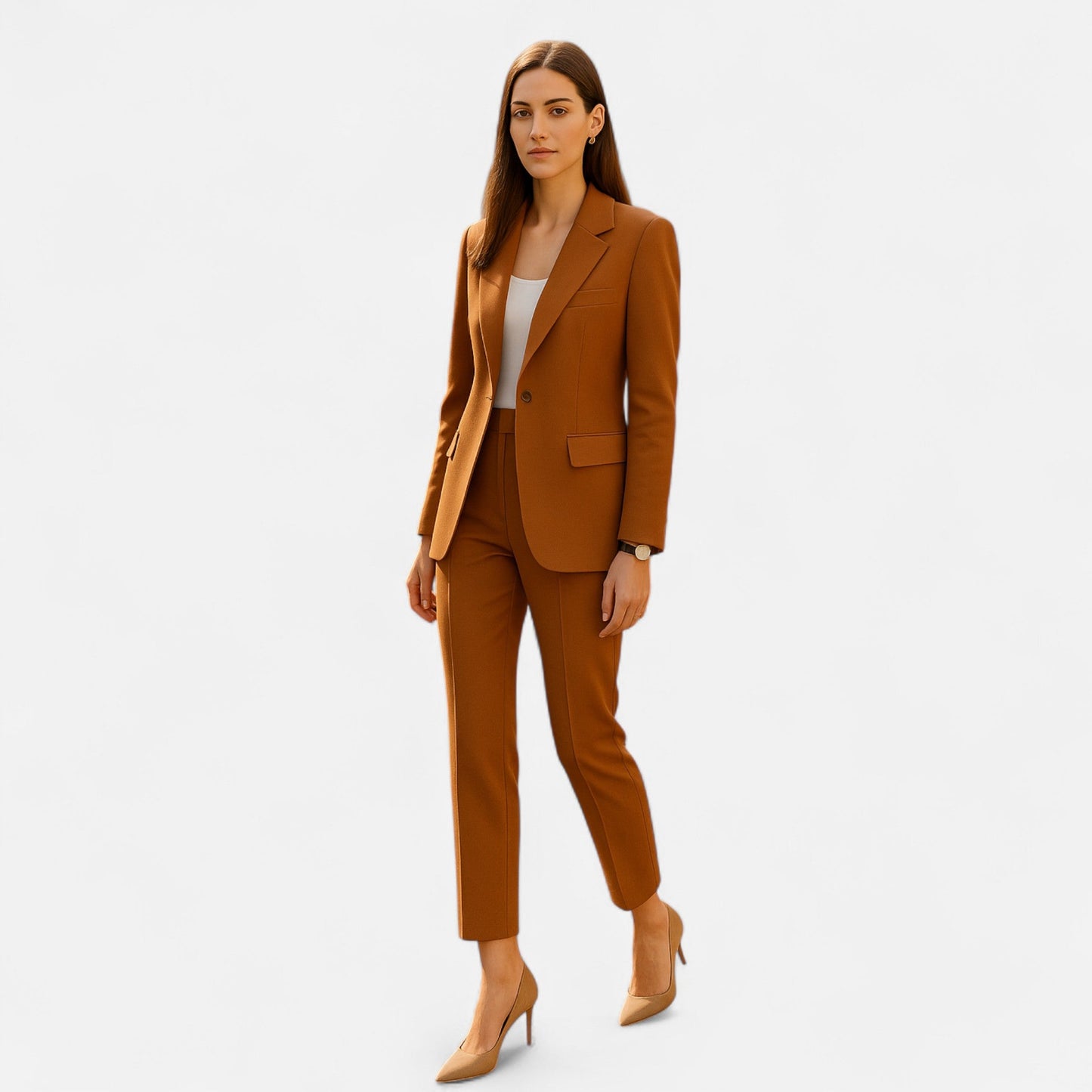 Conjunto Mujer Sastre Elegante con Blazer y Pantalón